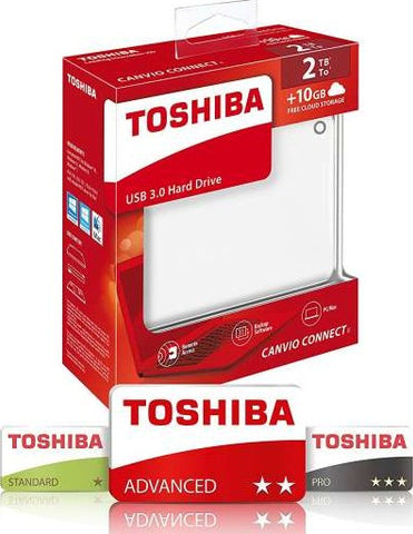 TOSHIBA CONVIO CONNECT II 2TB EXTERNAL HARD DRIVE 2.5"